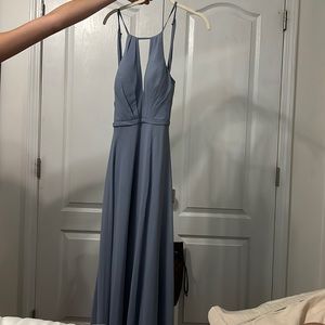 Azazie blue gown
